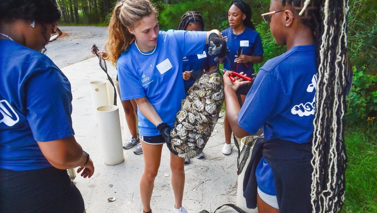 First-Year Service Experience students